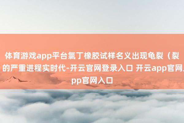 体育游戏app平台氯丁橡胶试样名义出现龟裂（裂纹）的严重进程