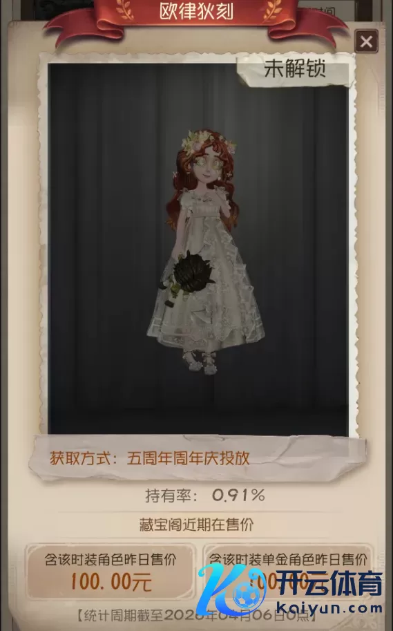 第五东说念主格 | 周年庆抓有率爆涨的4款皮肤！